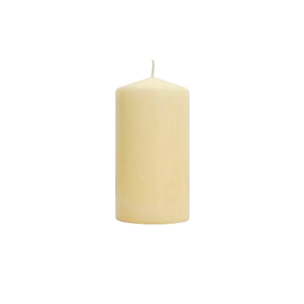 Свеча декоративная, 10х5 см, колонна, Bartek Candles, Бежевая свеча декоративная 25х2 1 см стержень 2 шт бордовая bartek candles barok