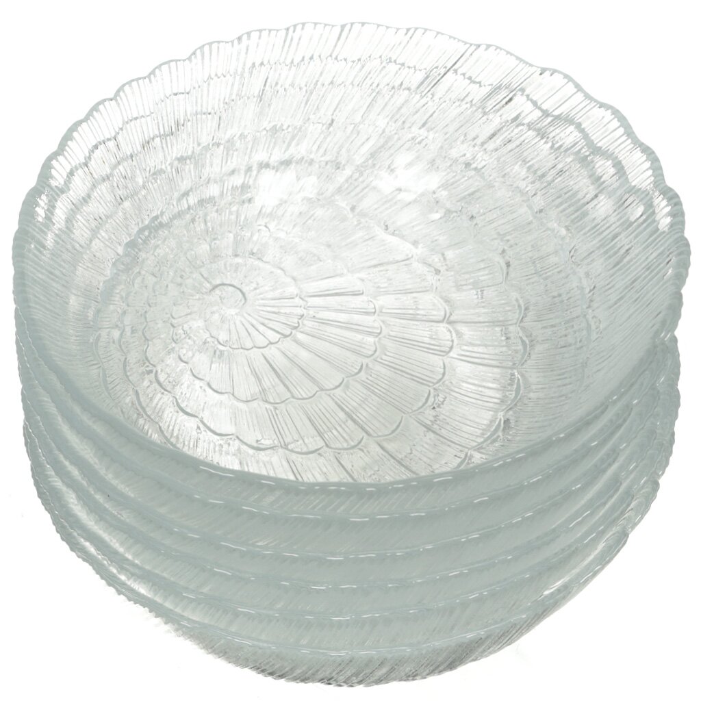 Салатник стекло, круглый, 6 шт, 15.6 см, Атлантис, Pasabahce, 10250