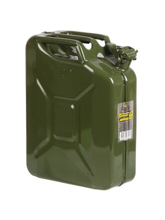 Канистра сталь, для топлива, 20 л, прямоугольная, вертикальная, крышка с фиксатором, Павловская заря