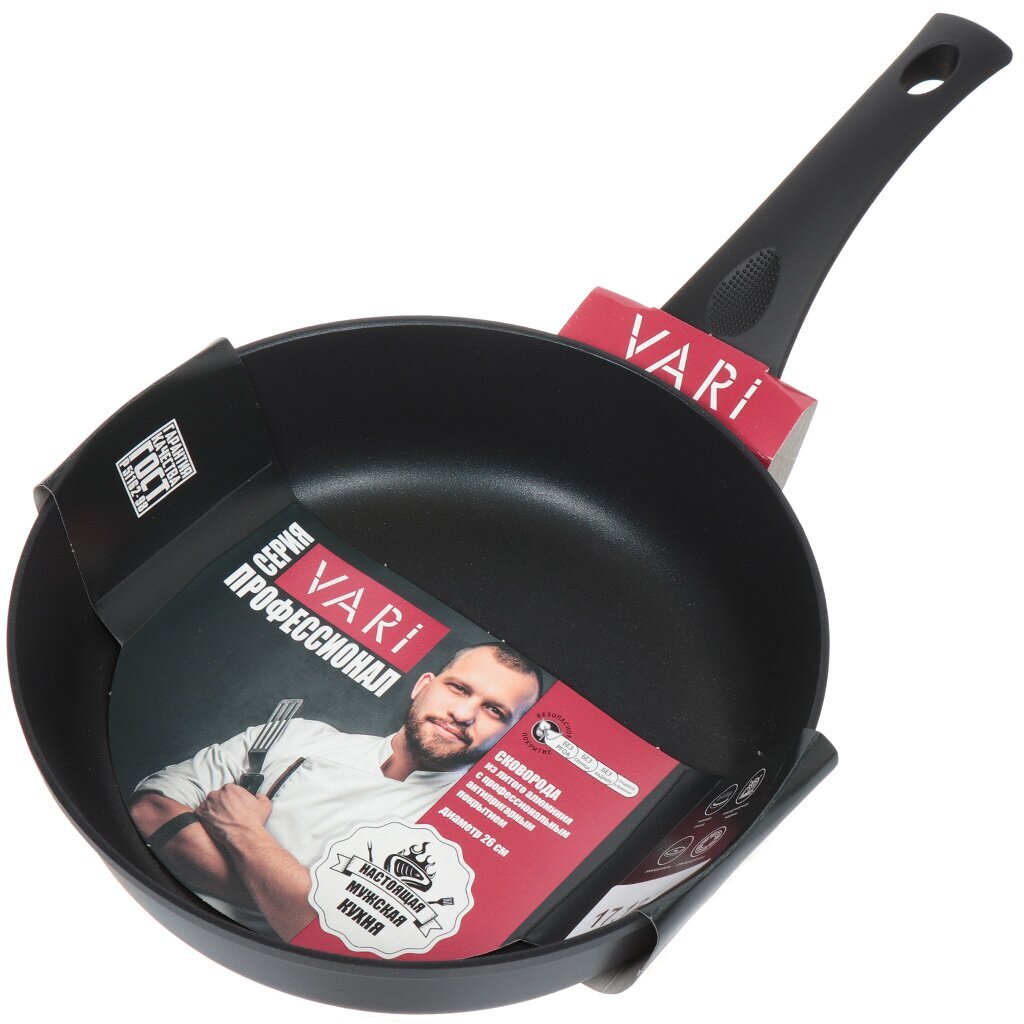 Сковорода алюминий, 26 см, антипригарное покрытие, Vari, Профессионал, MKPL-31126