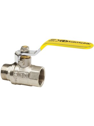 Кран для газа г-ш, 1/2'', ручка, AquaLink