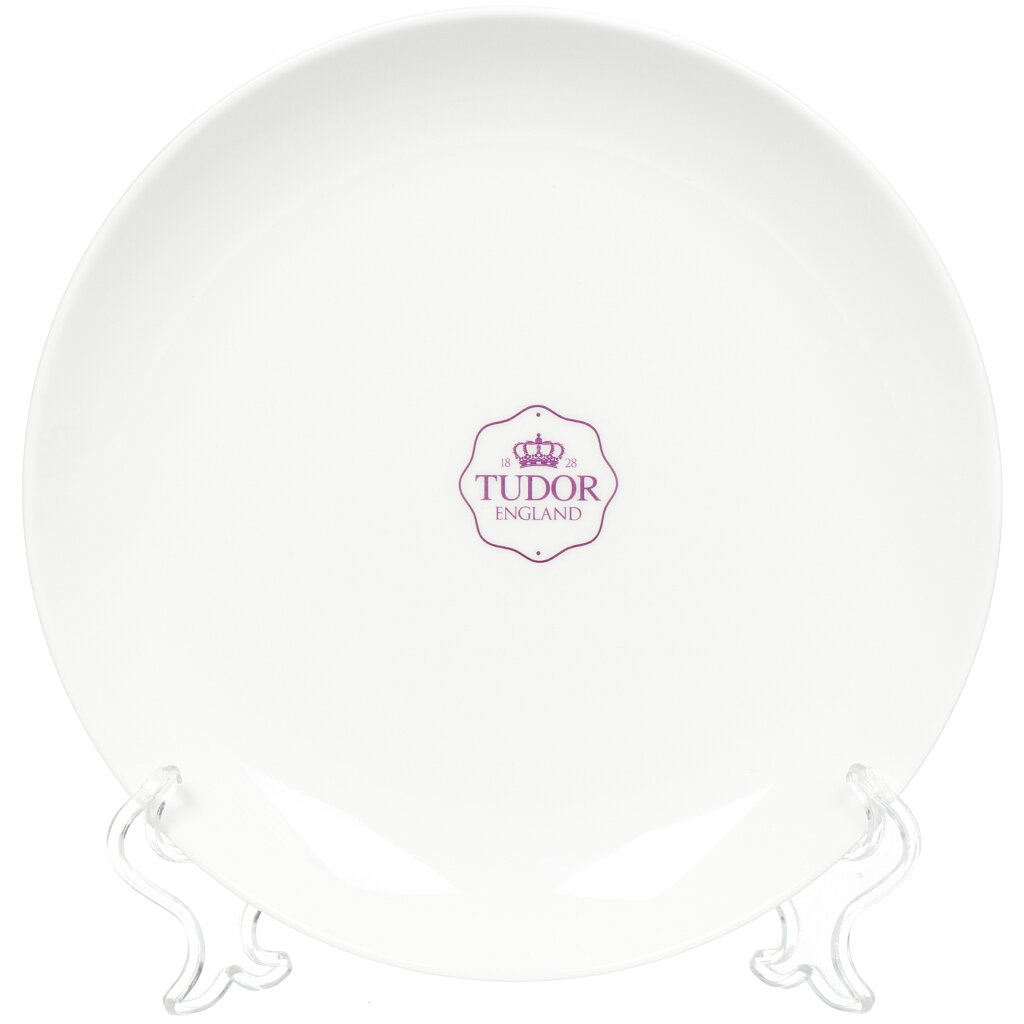 Тарелка десертная, керамика, 20 см, круглая, Тюдор Royal White, TU2204-2