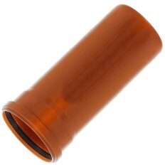 Труба канализационная наружная, диаметр 160х1000х4.2 мм, полипропилен, Мультимирпласт, рыжая