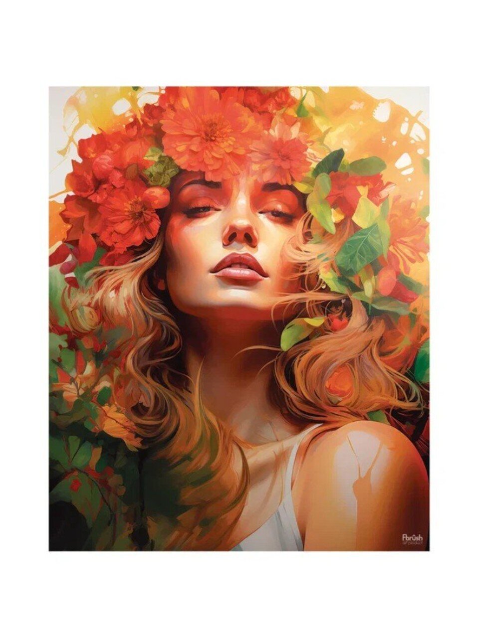 Картина в коробке холст, 50х40 см, Цветущая красота, kt45-14839