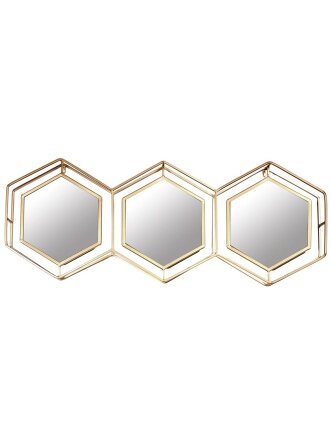 Зеркало настенное, 104.5х6х40.5 см, металл, золотое, Y4-5276