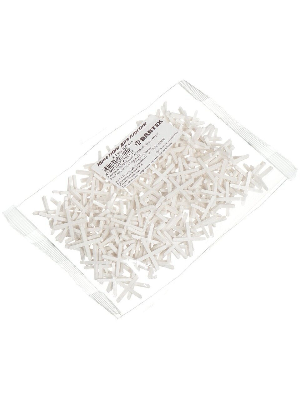 Крестики для плитки 2 мм, 200 шт, Bartex, 00147