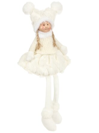 Фигурка декоративная текстиль, Девочка, 22х16х46 см, с подсветкой, 2хААА, Y4-9517