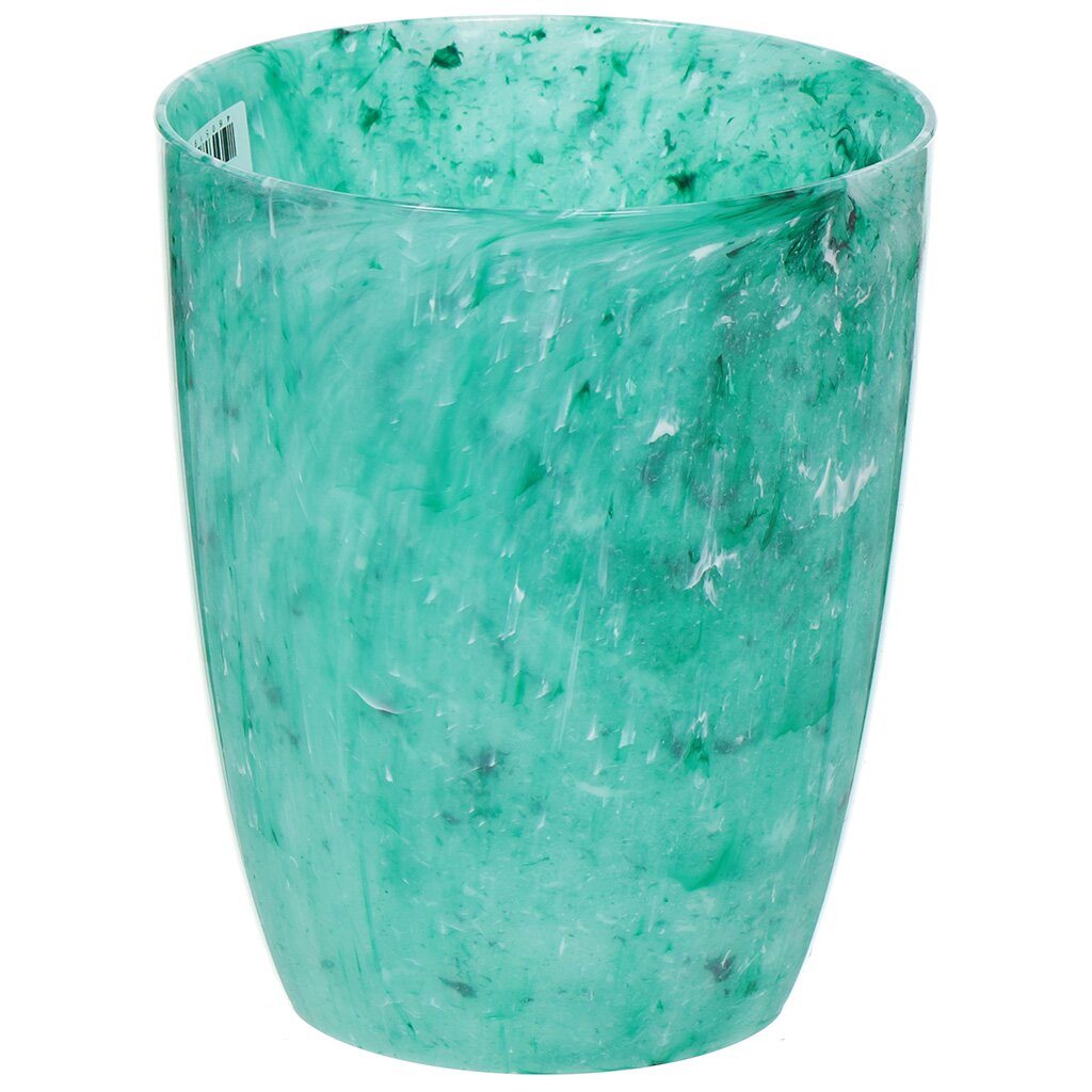 Горшок для цветов пластик, 1.4 л, 16х16х16 см, зеленый, Idea, Камелия, М 3176