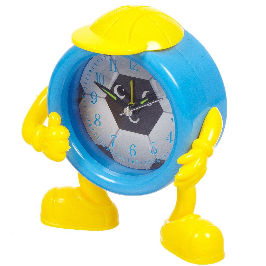 Часы-будильник настольные, 13х12.5 см, пластик, Человечки, Y4-5209 черепашка идет в школу как научиться не опаздывать