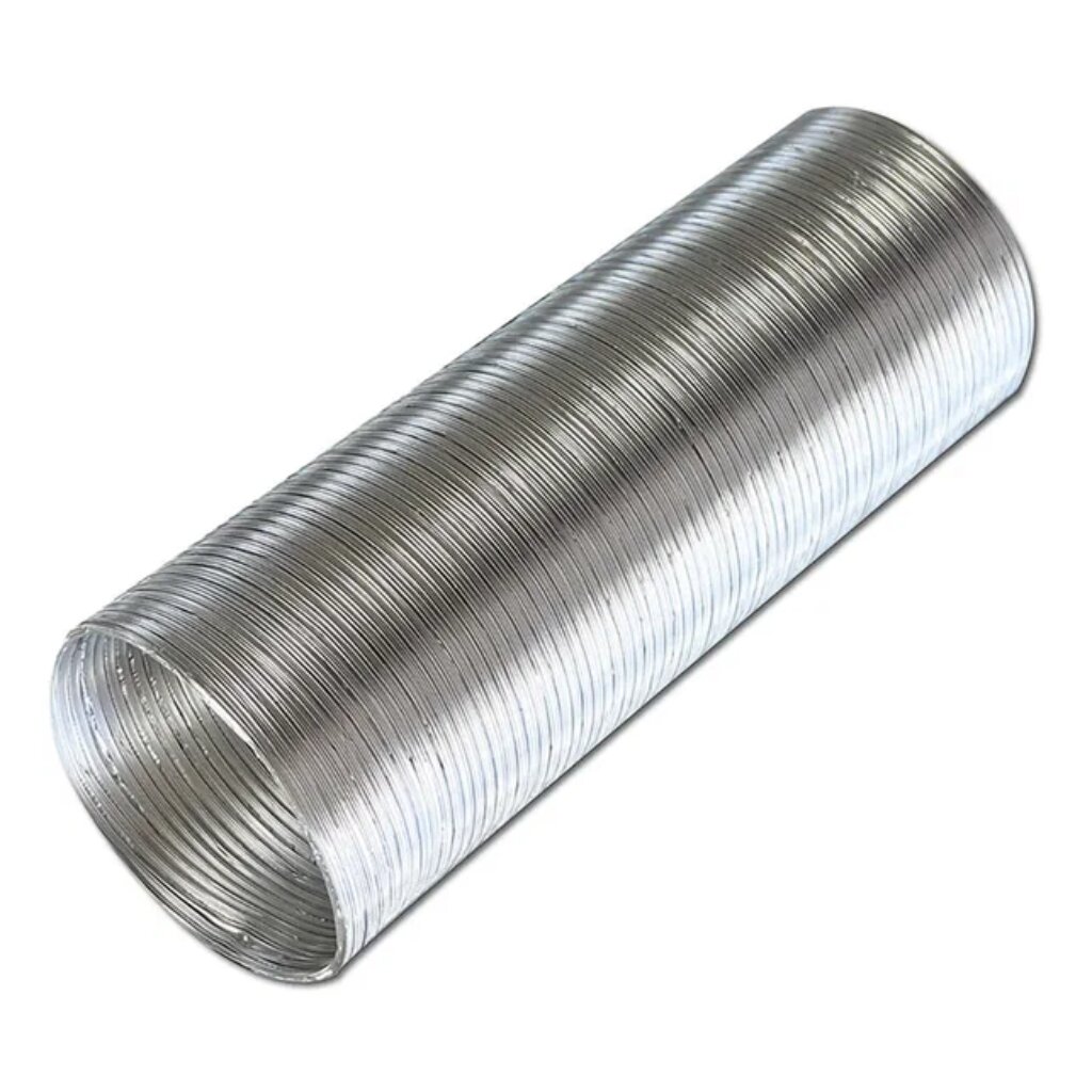 Воздуховод вентиляционый алюминий, диаметр 100 мм, гофрированный, 1.5 м, ERA, 10ВА1,5