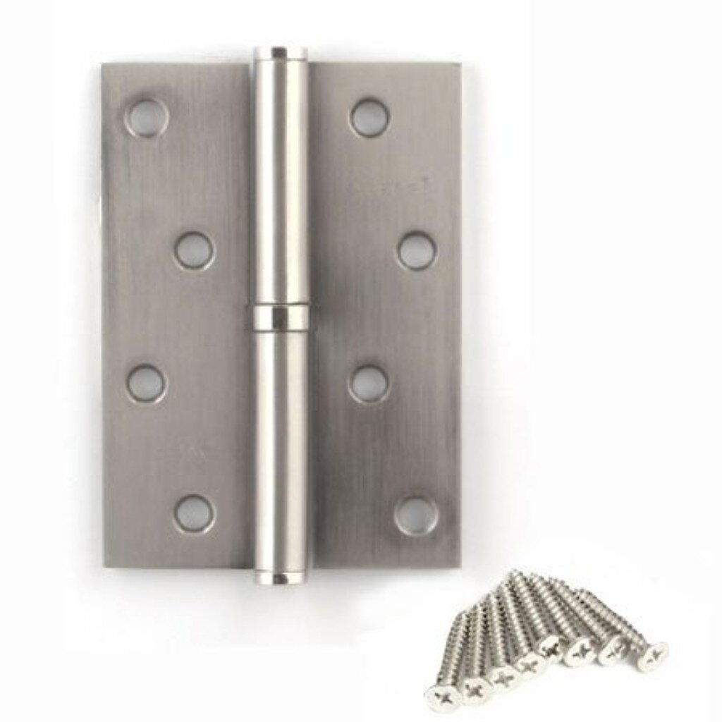 Петля для деревянных дверей, Avers, 100х70х2.5 мм, левая, B-NIS-L, 30708, с подшипником, матовый никель петля для угловых дверей trodos slide on 314005 никель