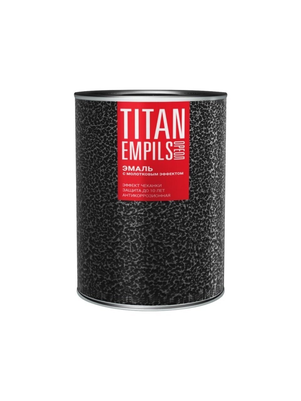 Эмаль Ореол, Titan, с молотковым эффектом, алкидно-стирольная, коричневая, 0.8 кг