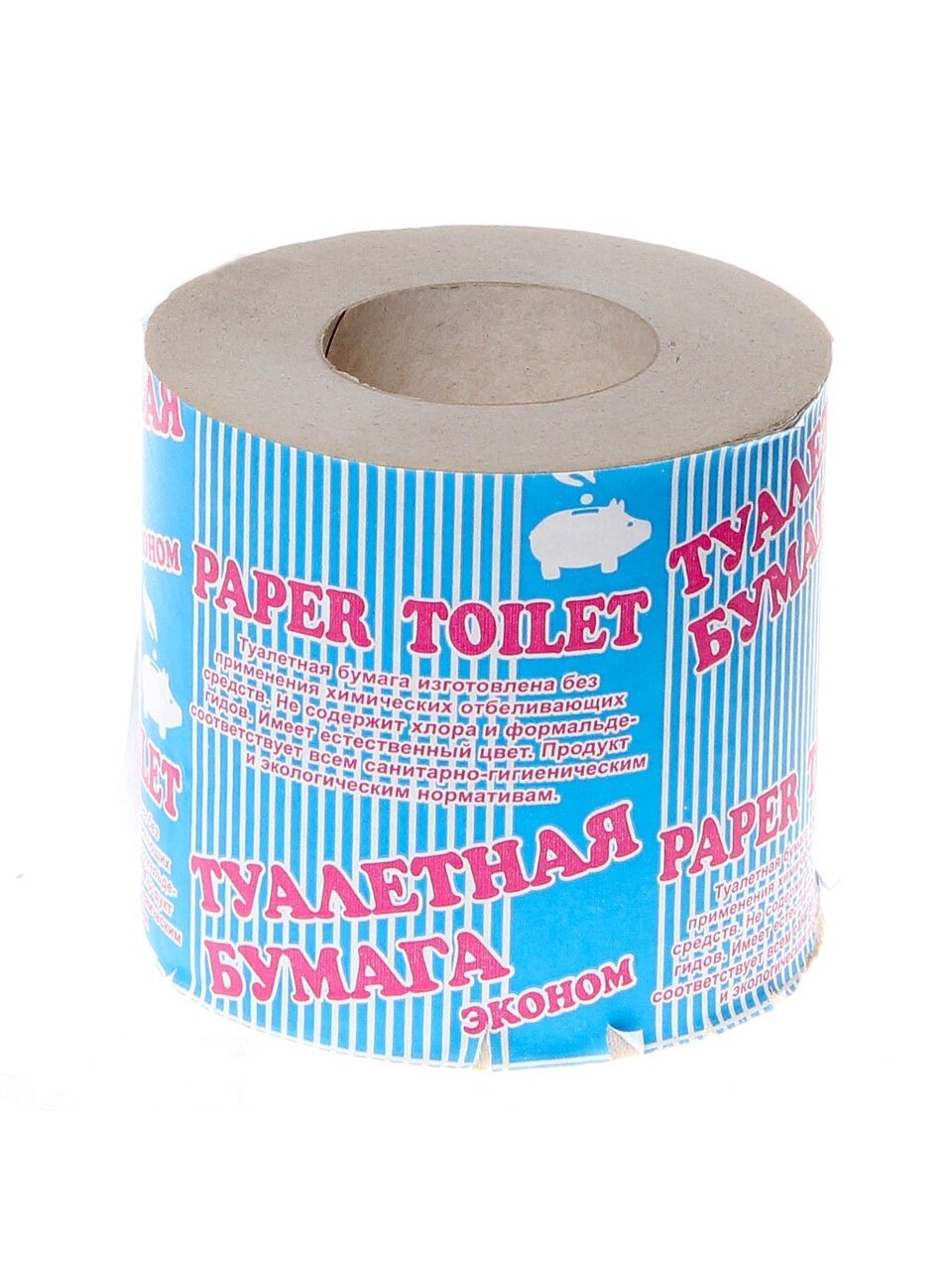 Туалетная бумага Бордо, 1 слой, с втулкой