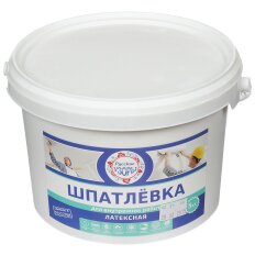Шпатлевка Русские узоры, латексная, универсальная, для внутренних работ, 5 кг