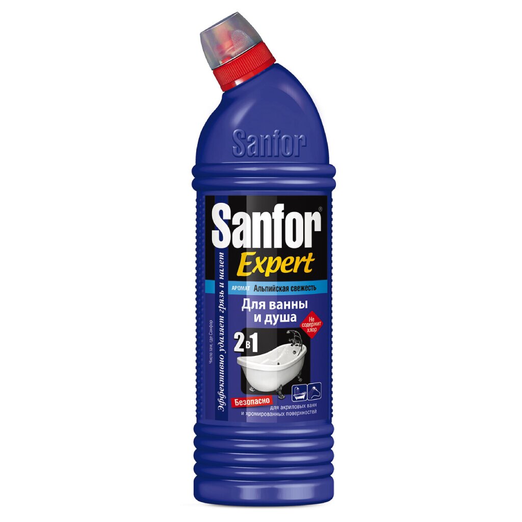 Чистящее средство для ванной, Sanfor, Aroma Parfum Альпийская свежесть, 750 мл