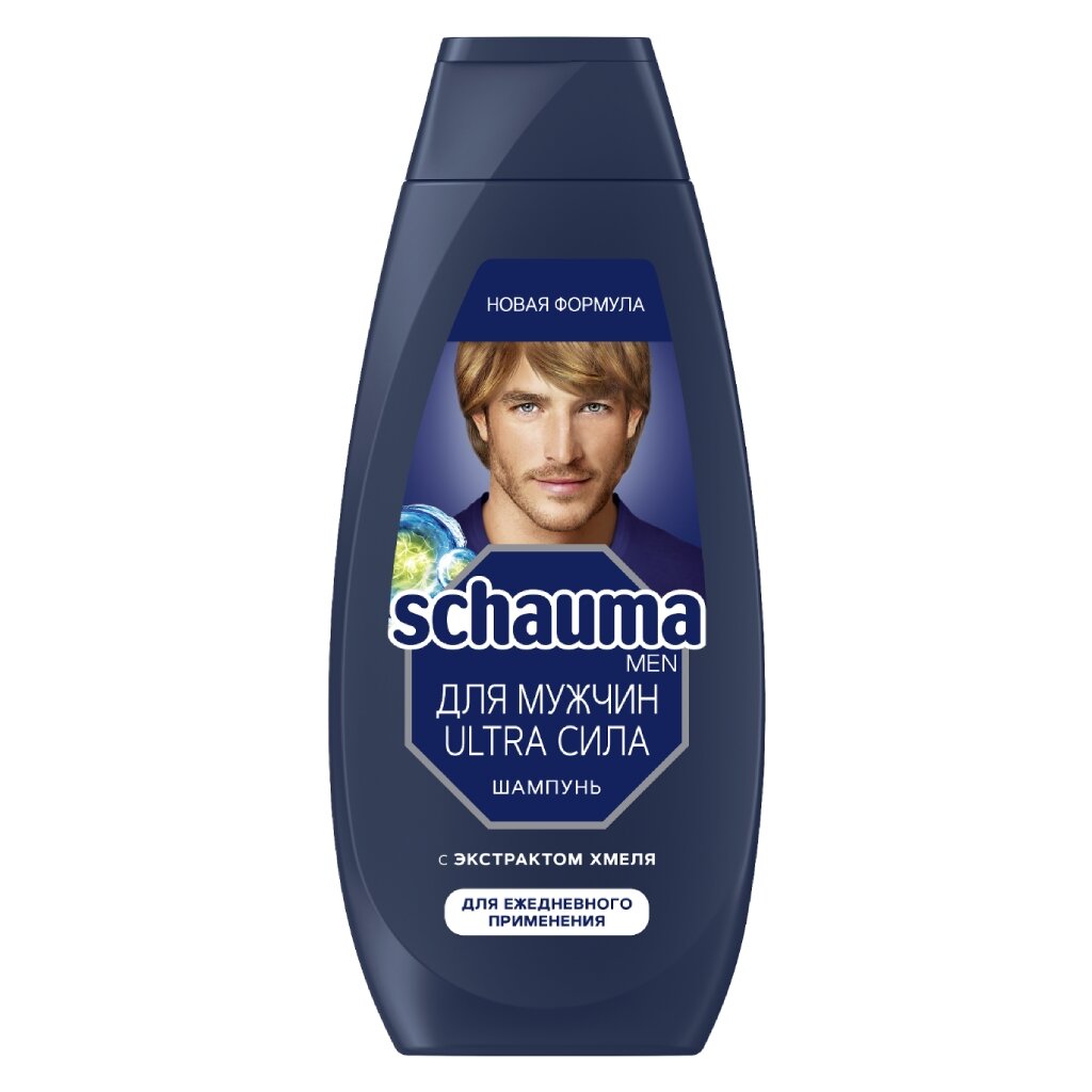 Шампунь Schauma, Ultra Сила, для всех типов волос, для мужчин, 360 мл уплотняющий шампунь ванна для мужчин densifique