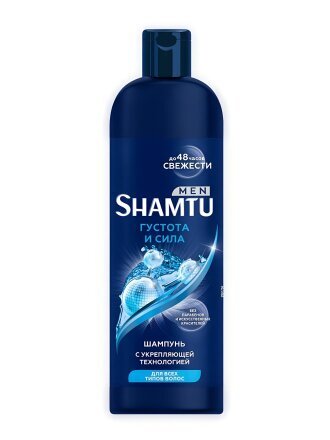 Шампунь Shamtu, Густые и сильные, для всех типов волос, для мужчин, 500 мл