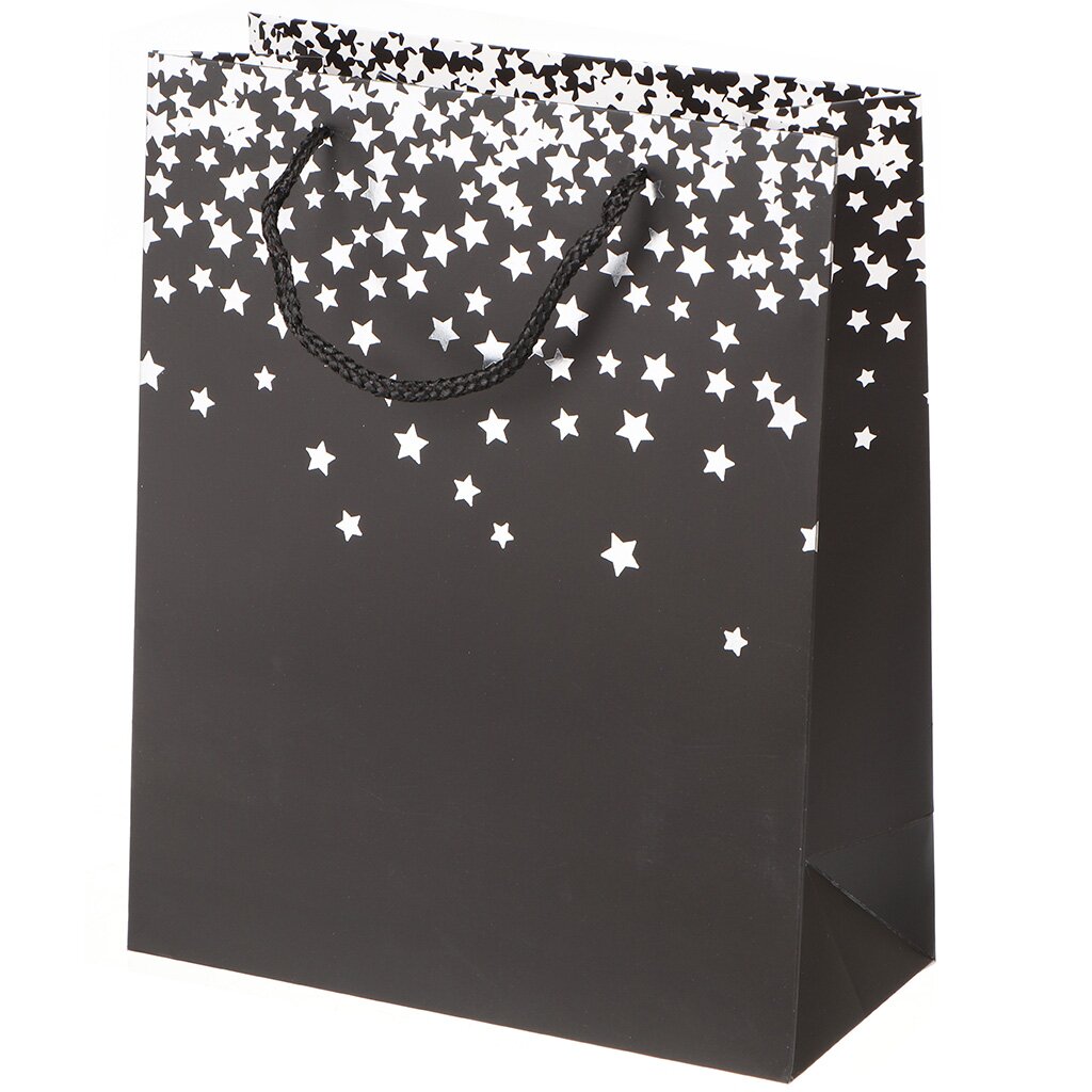 Пакет подарочный 26х12х32 см, Звезды, Y4-3367 пакет ламинированный от всего сердца l 40 × 31 × 11 5 см
