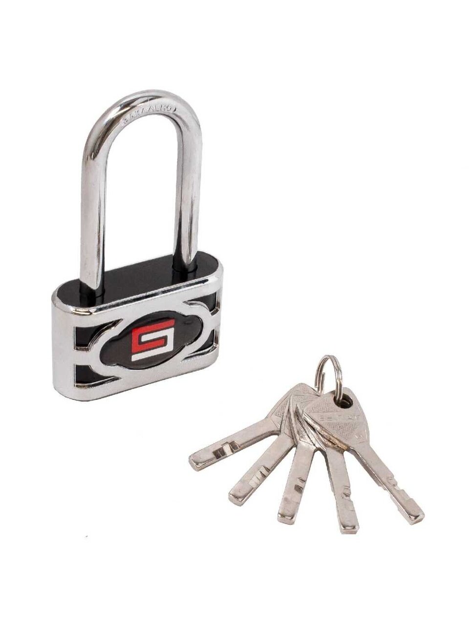 Замок навесной Булат, ВС 3-П60-01 ПЛ, 13 653, блистер, дисковый, серый, 61 мм, 5 ключей