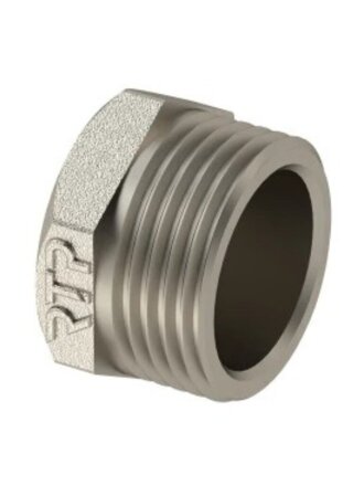 Заглушка 1" 1/2, г, никель, РосТурПласт