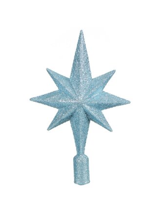 Верхушка на елку Звезда, голубая, 25х16.5 см, SYSDX332159B
