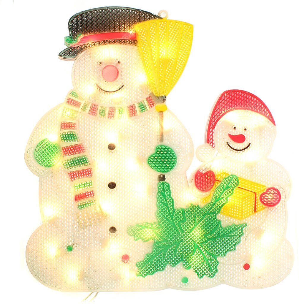 Н.г Панно 34*36 Снеговики + упак пакет N8430065