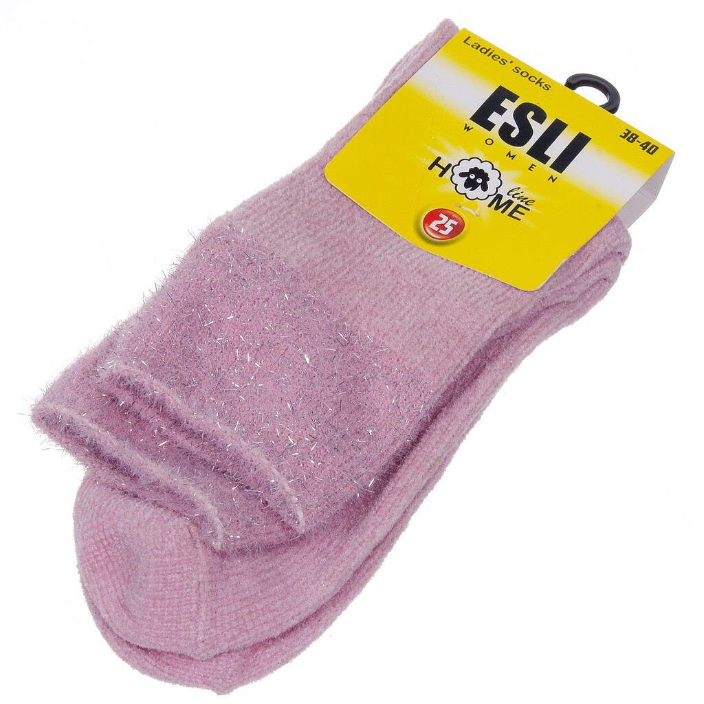 Носки для женщин, велюр, Esli, Home Line, 341, пудровые, р. 25, 52-119