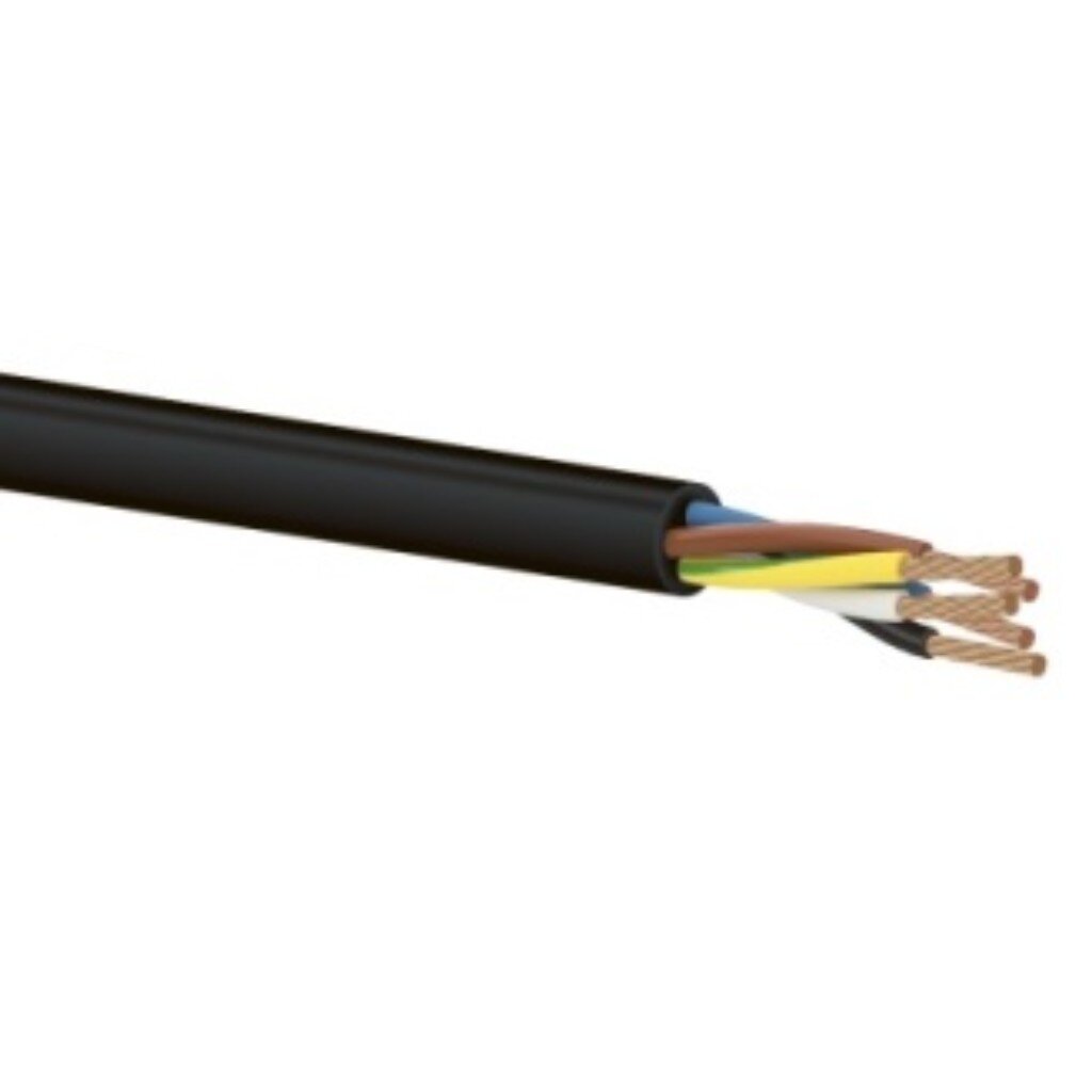 Провод КГТП-ХЛ, 5х2.5 мм², 100 м, ГОСТ, черный, TDM Electric, SQ0110-0030 кабель кгтп хл 1 медь 1х50 0 66кв м 1 шт 12м конкорд 7463