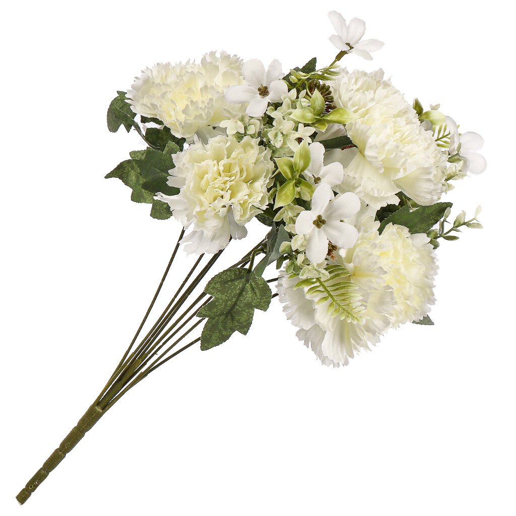 Цветок искусственный декоративный Букет, 41 см, белый, Y4-7923 ок искусственный декоративный яблоневый 100 см белый y4 7925