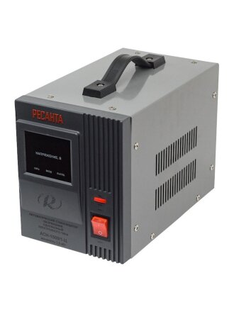 Стабилизатор напряжения Ресанта, АСН- 1 500/1-Ц, 1.5 кВт, 140-260 В, 63/6/3