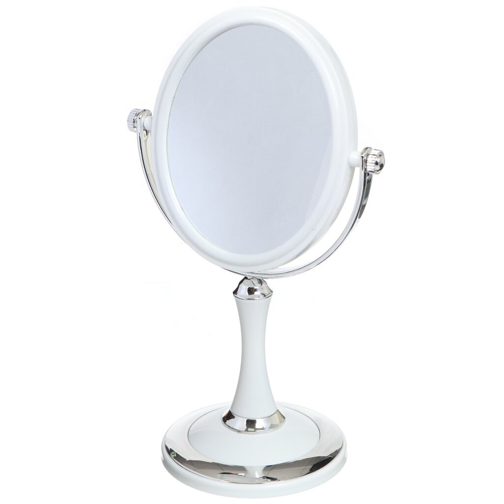 Зеркало настольное овальное JC-9290, 12.5х15 см, двустороннее