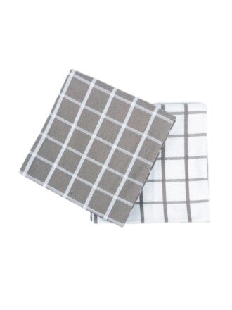 Набор полотенец кухонных 2 шт, 50х70 см, 100% хлопок, Arya, Chino, серый, Китай