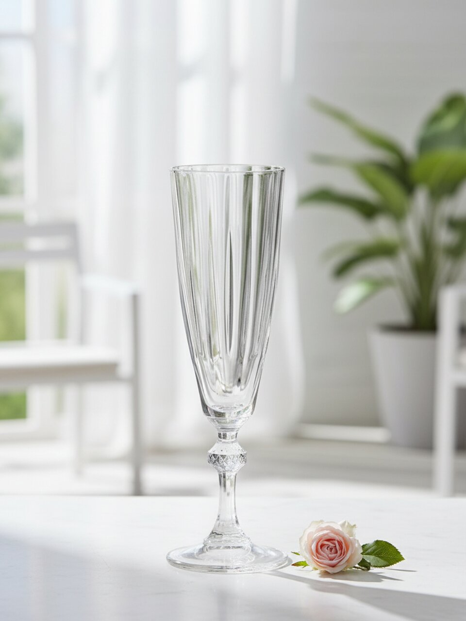 Бокал для шампанского, 170 мл, стекло, Pasabahce, Даймонд, 440069SLB