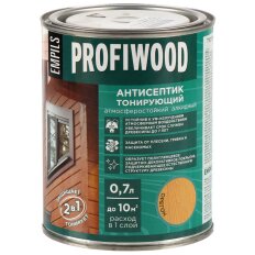 Антисептик Profiwood, для дерева, тонирующий, орегон, 0.6 кг