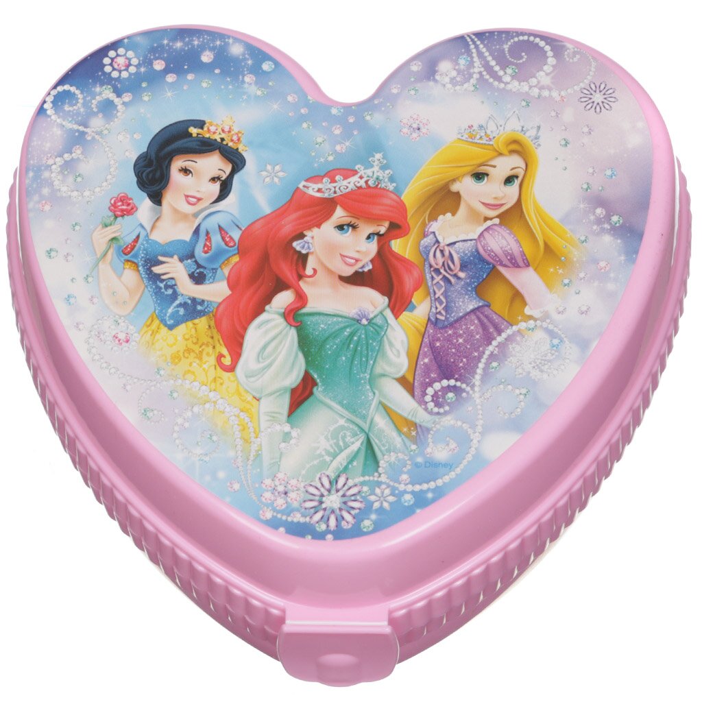 Шкатулка Disney Принцессы пластиковая М3243, 17.5х17 см