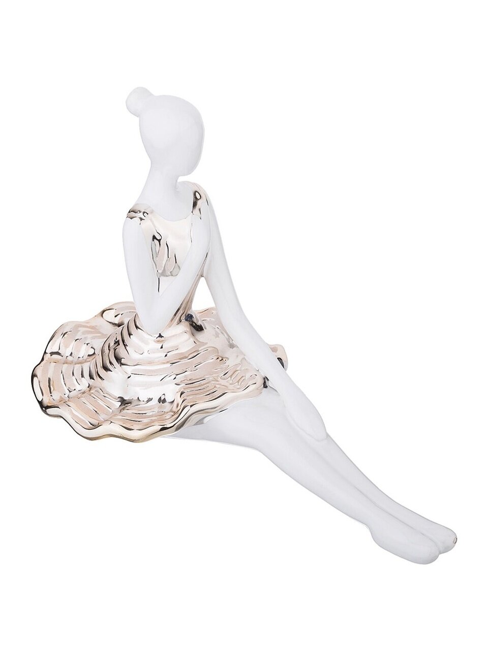 Фигурка декоративная Балерина золотая коллекция, 18х13х26 см, Lefard, 699-226