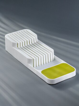 Подставка для ножей, пластик, прямоугольная, 39.5х13.7х7.3 см, зеленая, Y4-7231