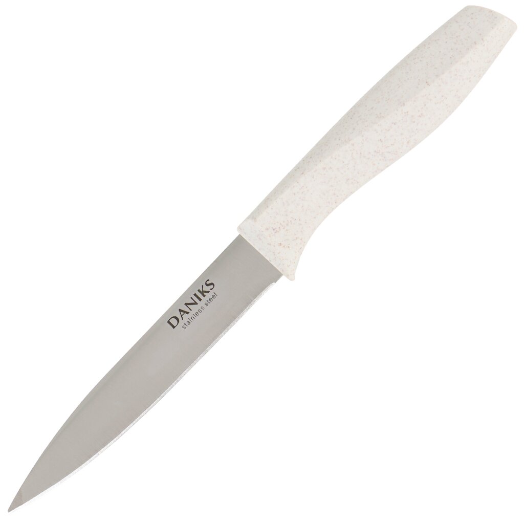 Нож кухонный Daniks, Латте, универсальный, нержавеющая сталь, 12.5 см, рукоятка пластик, YW-A383-UT табурет вельвет латте 36x36 см