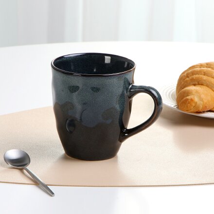 Кружка керамика, 430 мл, Stone Midnight, Domenik, DMD285