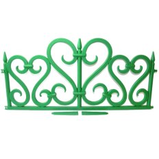 Забор декоративный пластмасса, Мастер сад, Ажурное, 25х300 см, зеленый