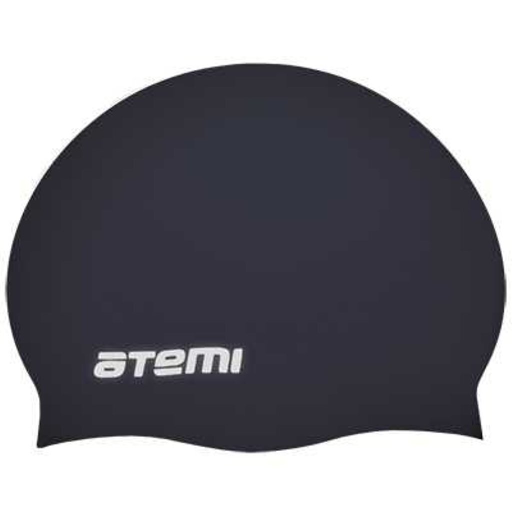 Шапочка для плавания Atemi, силикон, черная, SC101, 00-00001452