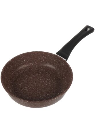 Сковорода литой алюминий, 24 см, антипригарное покрытие, Горница, Шоколад, с2451аш