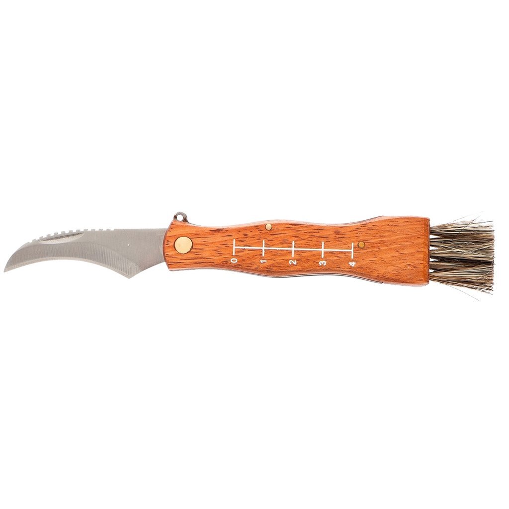 Нож грибника складной, 145 мм, деревянная рукоятка, Palisad, 79004