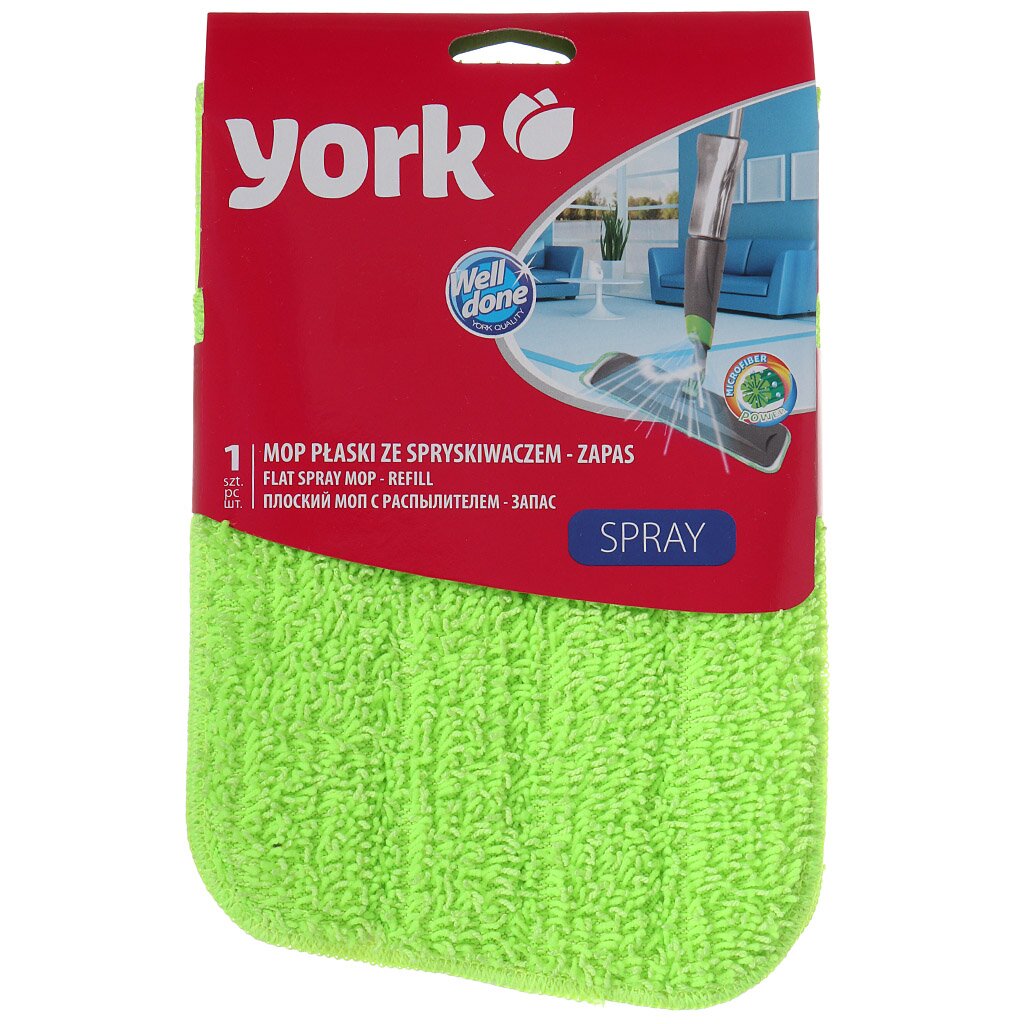 Насадка для швабры York Spray Mop 081230 из микрофибры