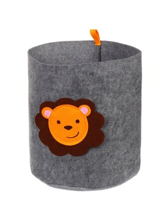 Кофр для хранения, 1 секция, 30х30х30 см, войлок, серый, Лев, КА008