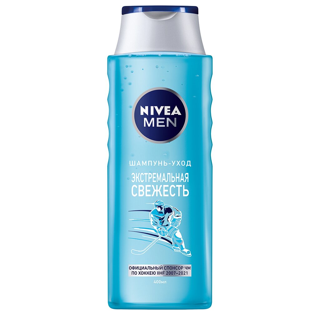 Шампунь Nivea, Men Экстремальная свежесть, для всех типов волос, для мужчин, 400 мл