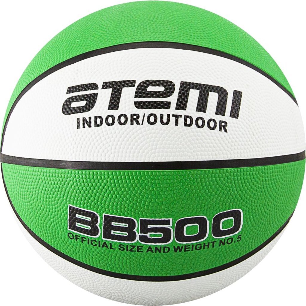 Мяч баскетбольный Atemi, р. 7, резина, 8 панелей, BB500, окруж 75-78, клееный, 00000101411