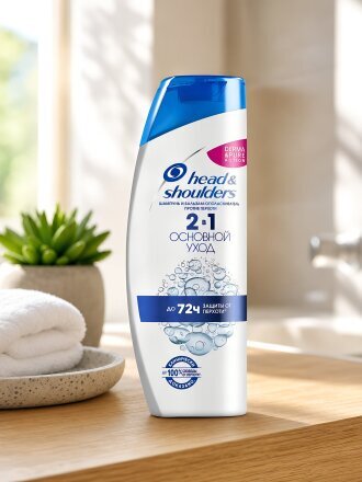 Шампунь Head & Shoulders, 2в1 Основной уход, против перхоти, 400 мл