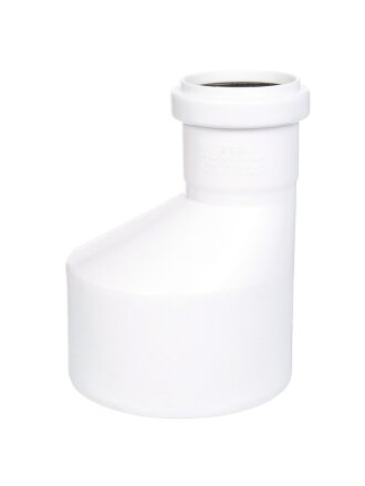 Редукция канализационная 50х110 мм, РосТурПласт, белая, 24574