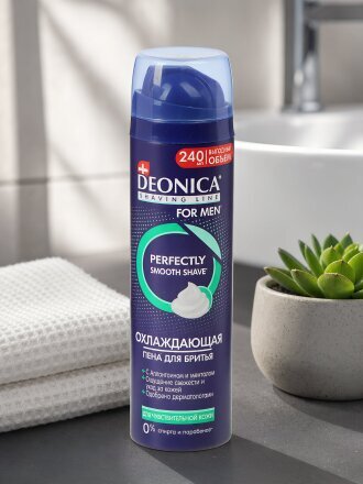 Пена для бритья, Deonica, For Men, для чувствительной кожи, 240 мл, 46 00104 03560 9